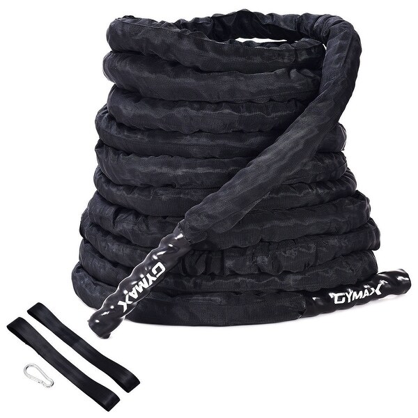 Shop 2'' Battle Ropes 30ft Length Poly Dacron Rope 2" Diam 30Ft Free Shipping Today